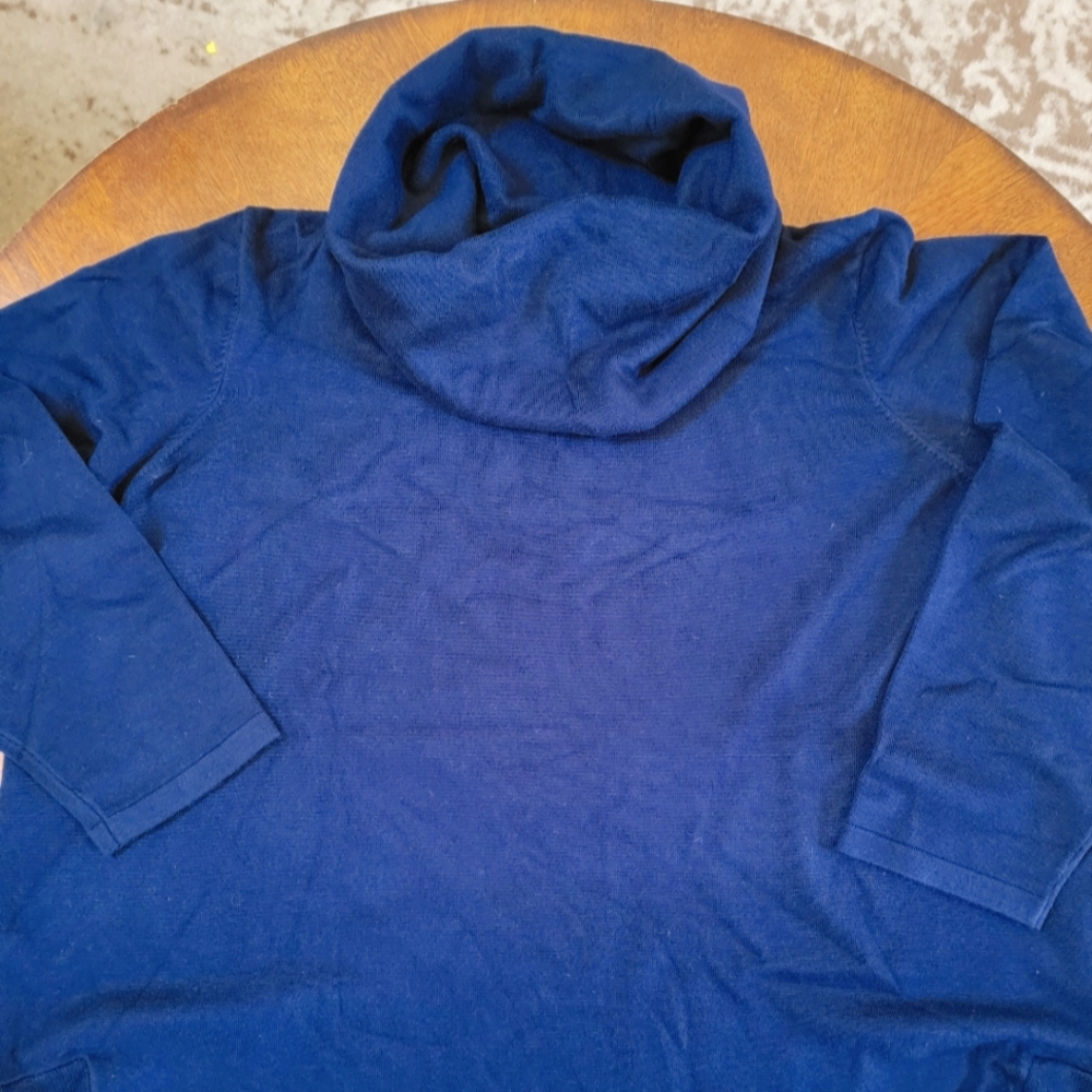 NAVY BLUE PLUS SIZE SWEATER 3X BNWOT - Picture 2 of 6